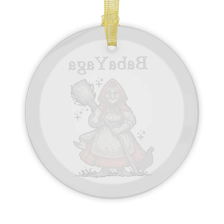 Babushka Cat - Wholesale Ornament - Baba Yaga Glass Ornament Polish Gifts, 1 Pc or 10 Pc