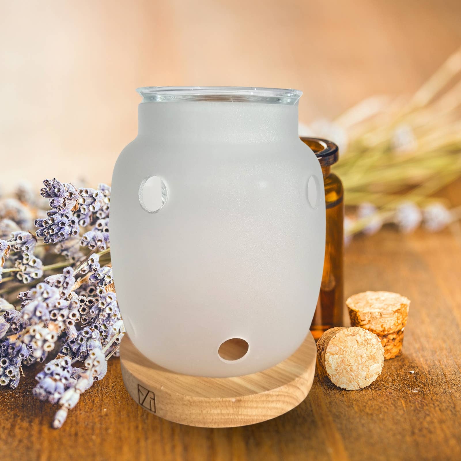 Zen'Arôme - Wholesale Oil Warmer - Scented Wax Burner Inspiration Series Siete - Wood & Glass14