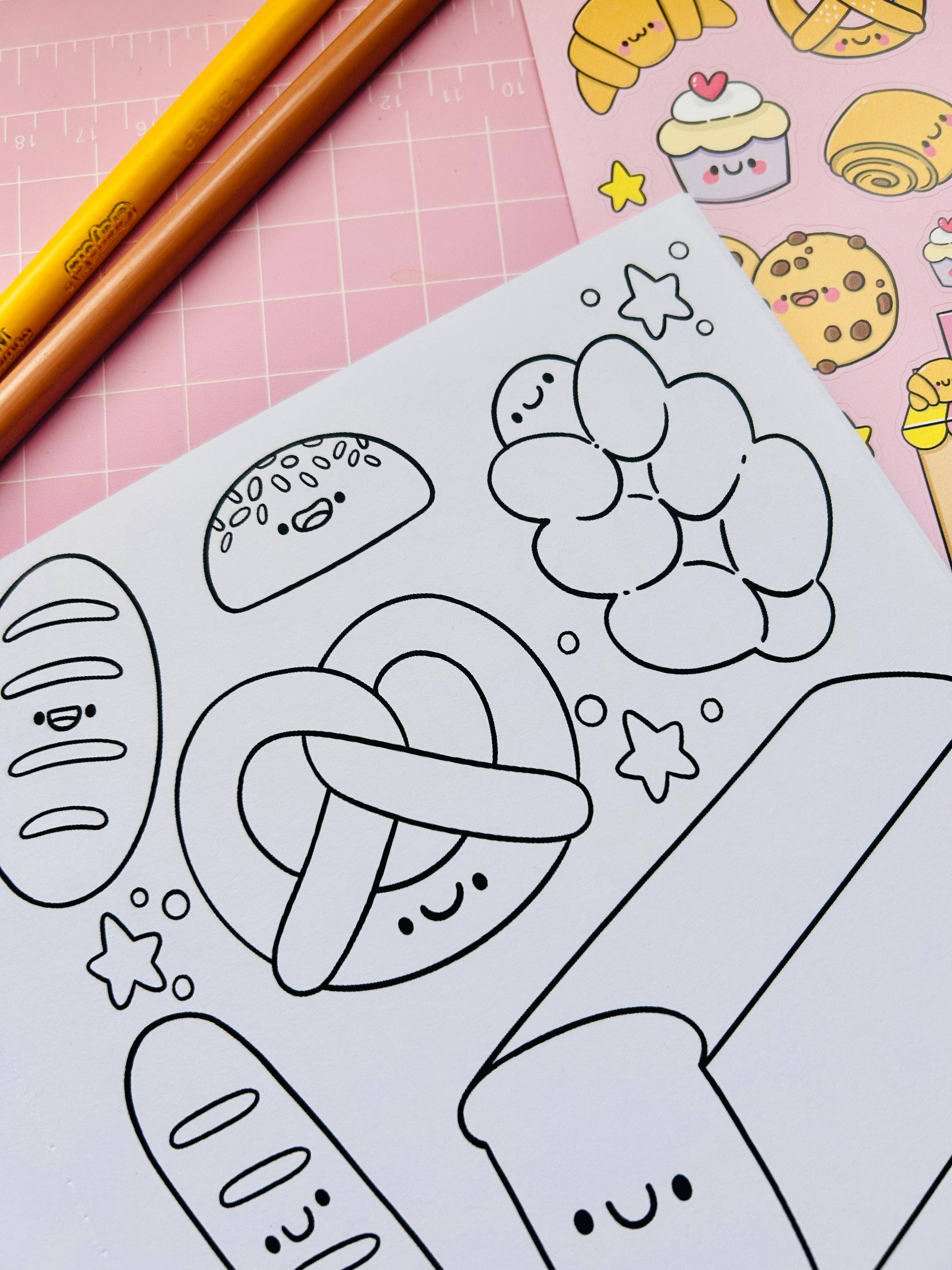 Kellylou – wholesale Colouring and activity book – kids and baby – Bakery Cuties - Colouring Book2