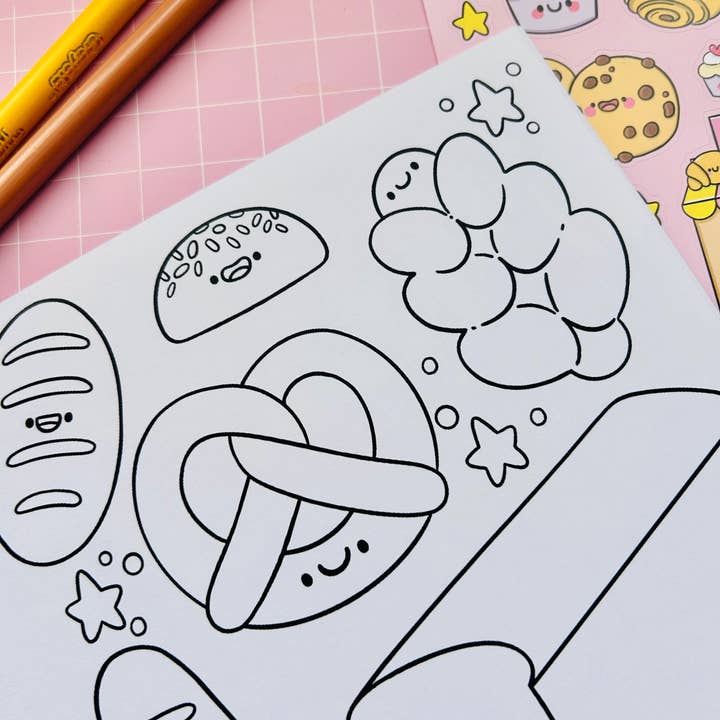 Kellylou – wholesale Colouring and activity book – kids and baby – Bakery Cuties - Colouring Book2