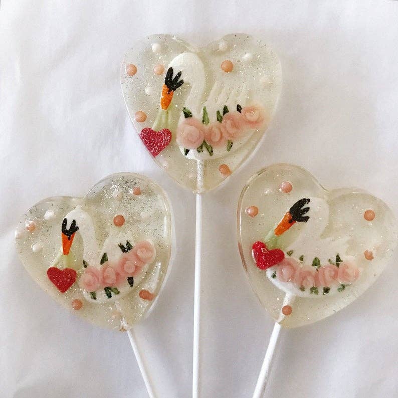 A Secret Forest - Wholesale Lollipop - Fondant Victorian Swan Lollipops2