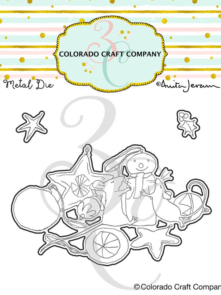 AJ833-D Ania Jeram ~ Mus Ornamenter dør for engroshandel hos Colorado Craft Company