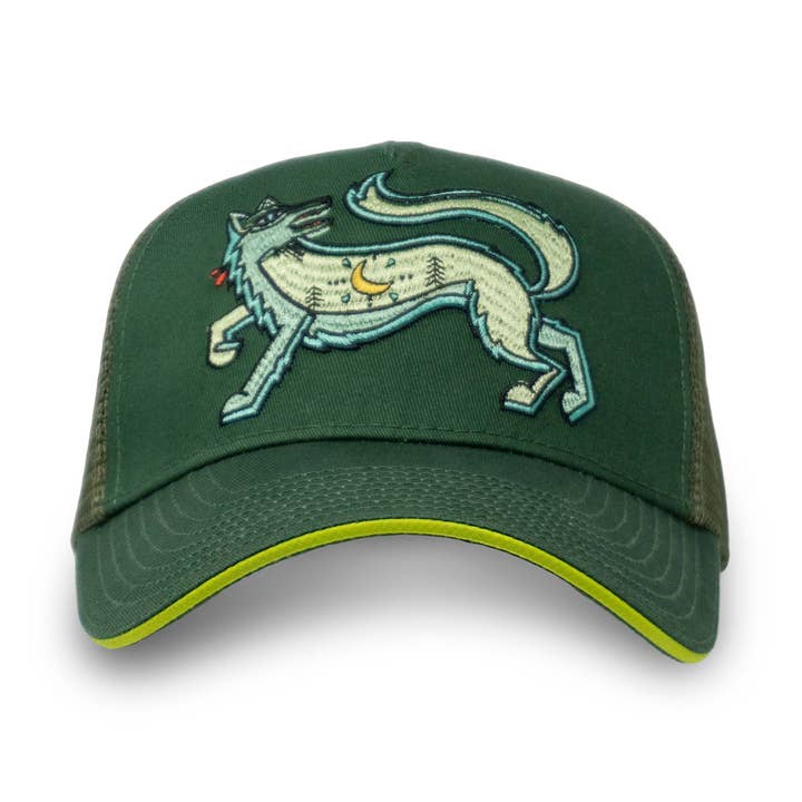 Wolf Trucker Hat | Forest for wholesale by Ketsol
