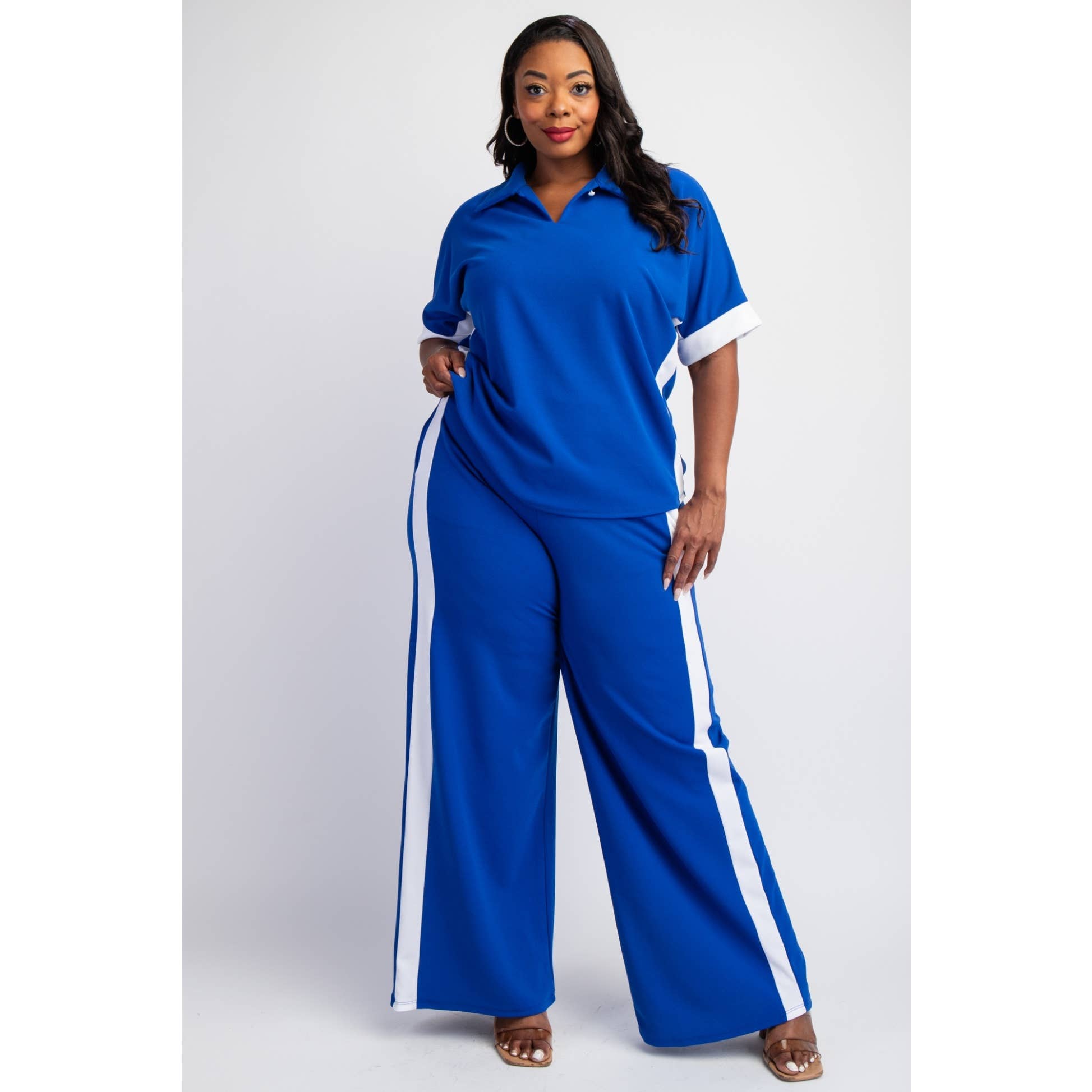 The Curve LA - Wholesale Pants - Women's - 74509-1cp  PLUS SIZE SIDE-STRIPED KNIT PANTS WITH POCKETS14
