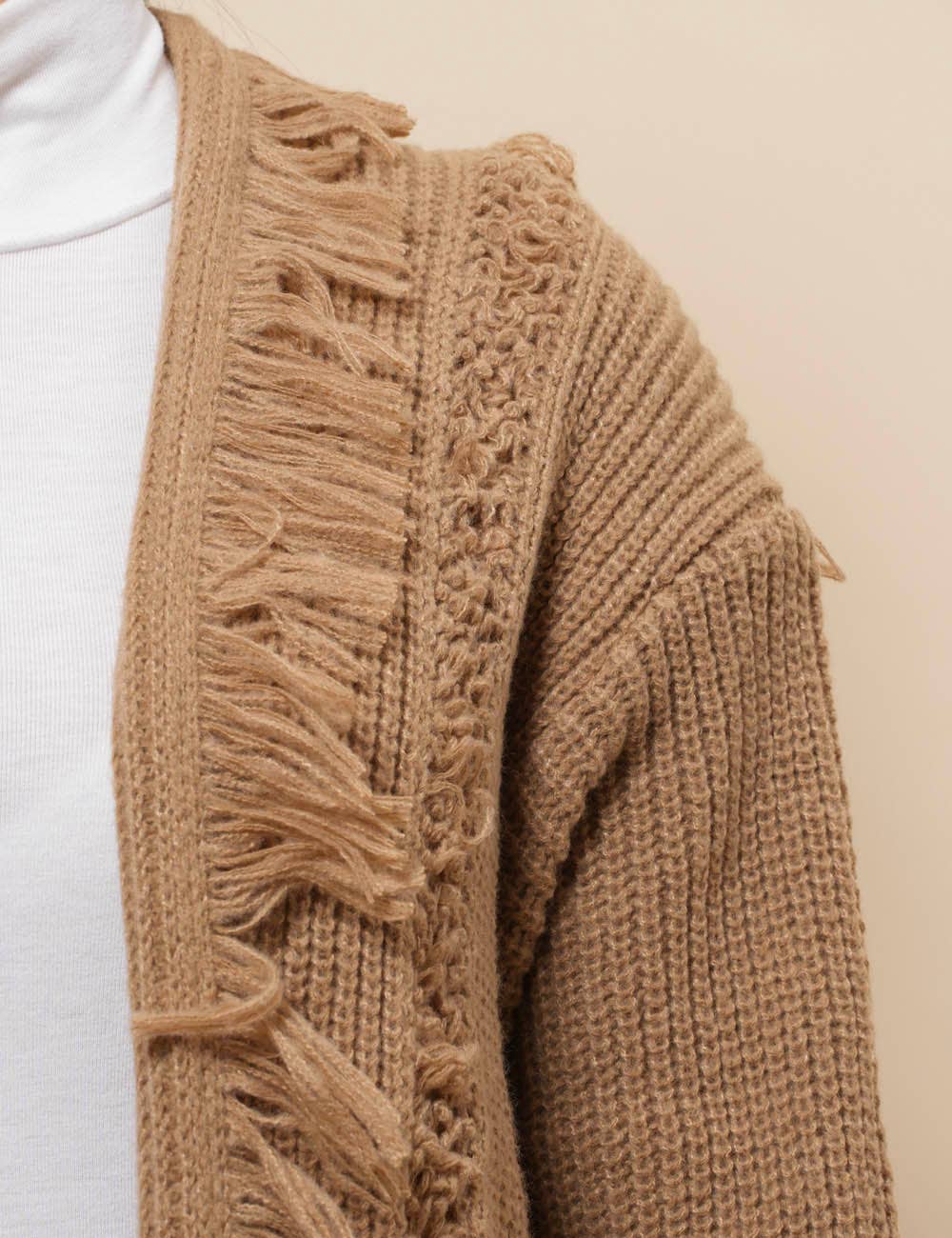 Sweetkama – wholesale Cardigan – Women’s – Ladies Solid Color Tassels Open Front Cardigan SKT410888