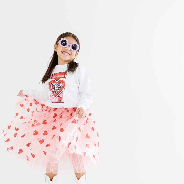 Benny & Ray Apparel - Wholesale Sweatshirt - Kids - Conversation Hearts Valentines Day Kids sweatshirt