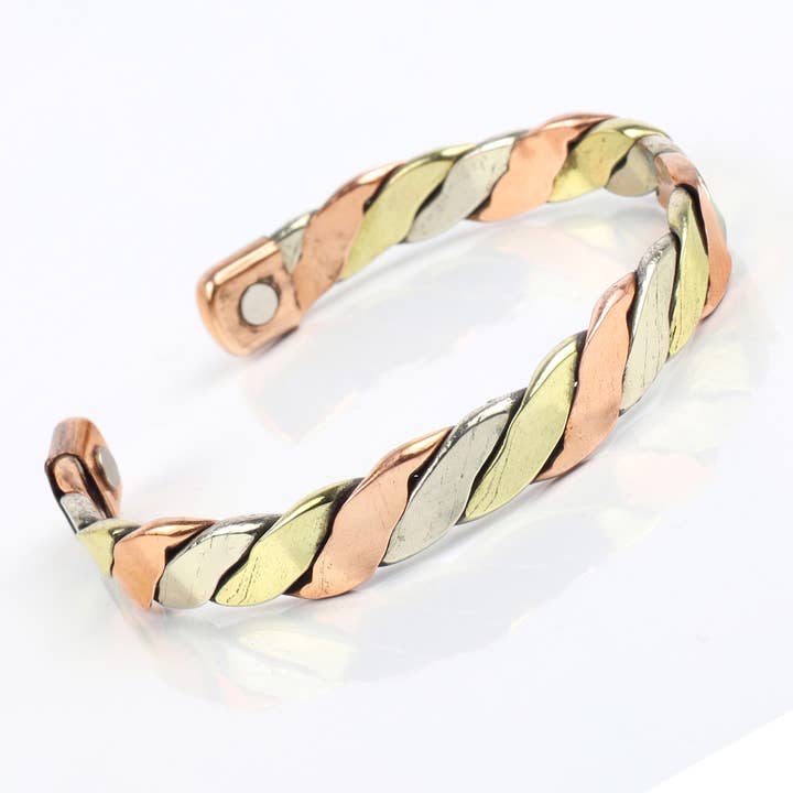 Copper, Brass & Aluminum Magnet Bracelet (Design 11) for wholesale by El'Cobre-Ecozonelifestyle