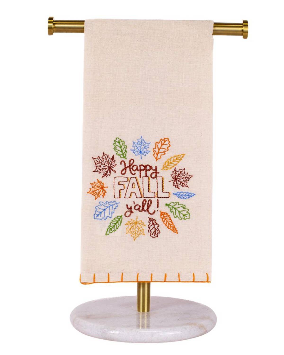 The Royal Standard - Wholesale Hand Towel - Happy Fall Y'all Hand Towel   Cream/Multi   20x280