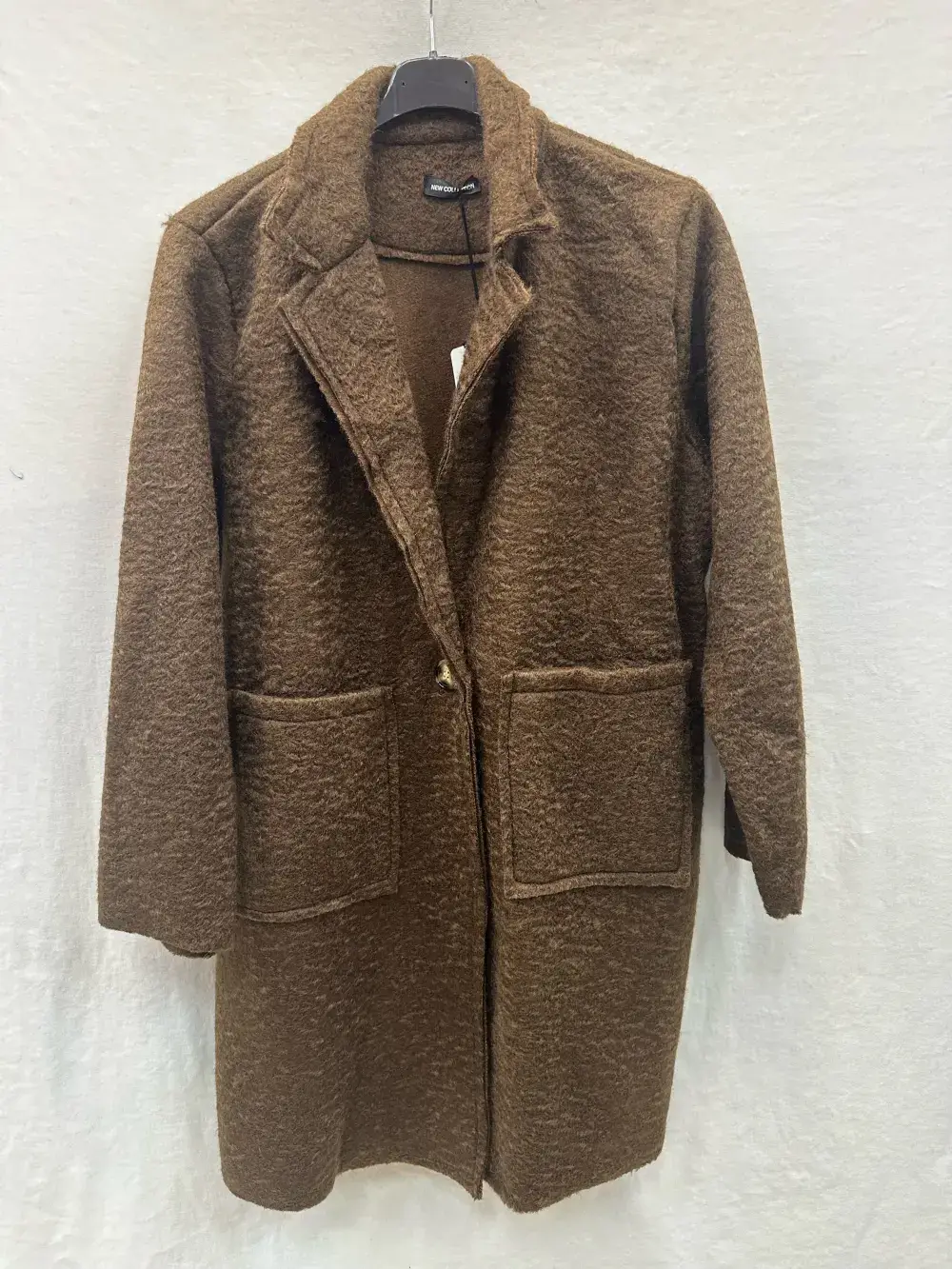 Mimi & Gogo - Wholesale Coat - Women's - Boucle Coats With Two Pockets @10641_MaBouclette2