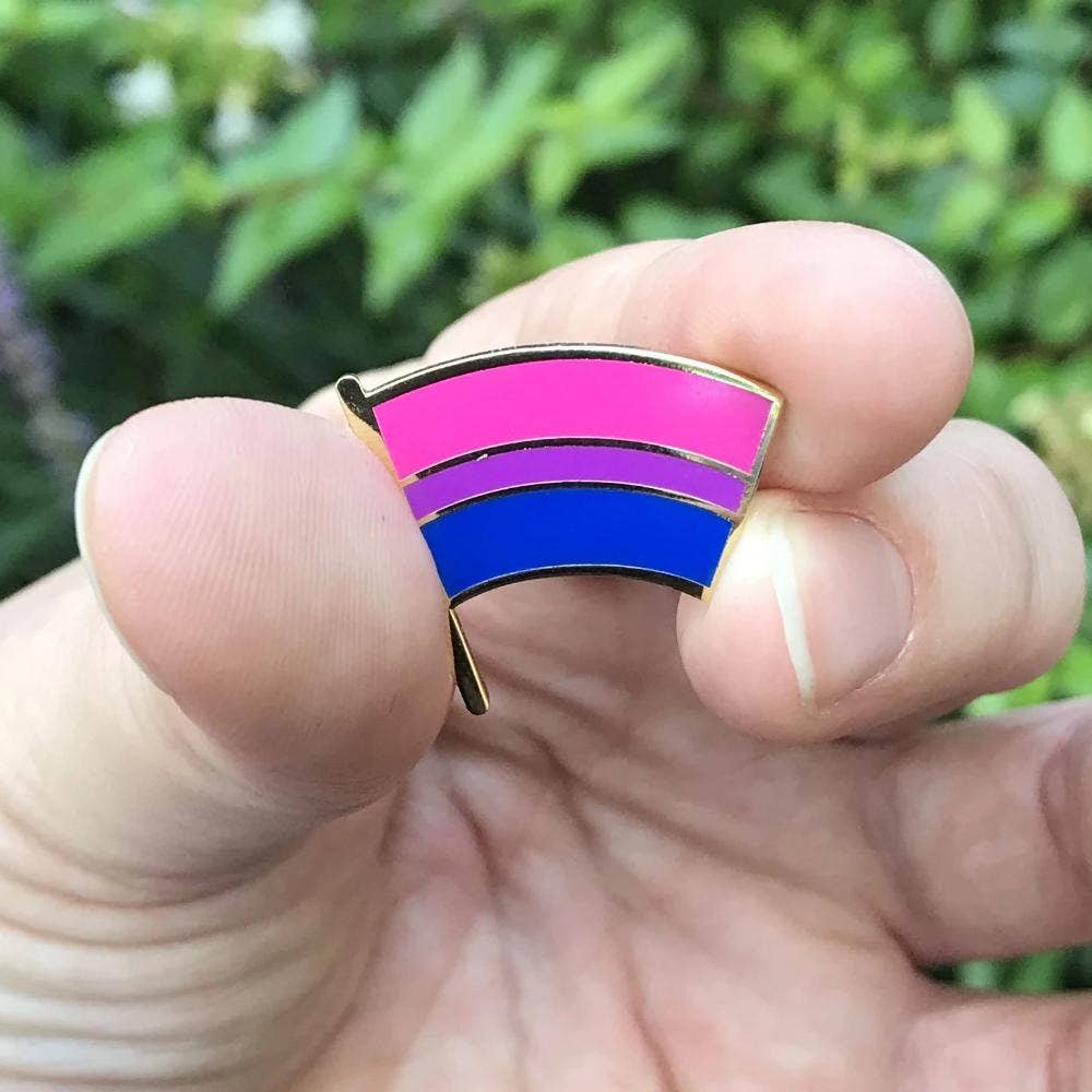 Dissent Pins - Wholesale Lapel Pin/Button - Bisexual Pride Flag Pin1