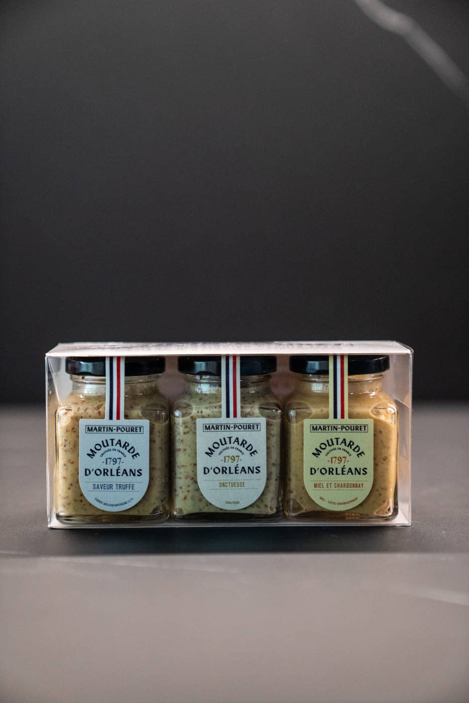 Martin-Pouret - Wholesale Mustard - “Discovery 3 Mustards 95g” Box (Truffle, Creamy)1