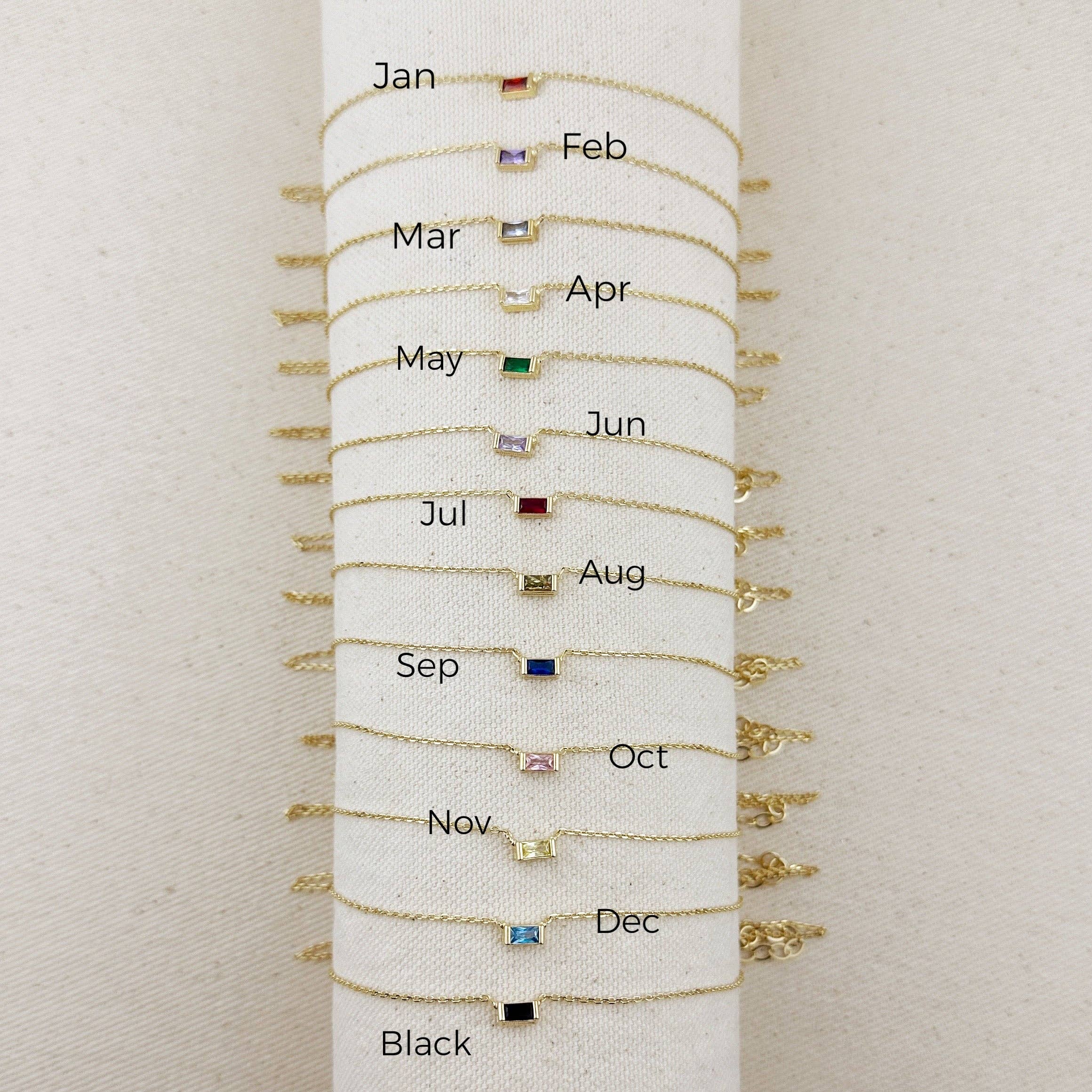 GoldFi – Conjunto de joias por atacado – Conjuntos de Pedra do Mês de Celebração em Ouro 18k Revestido21