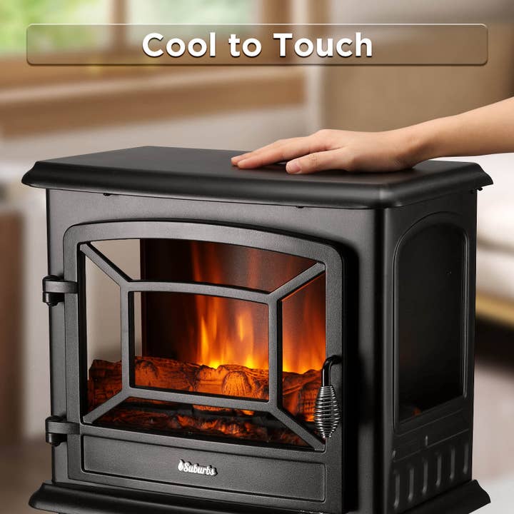TURBRO - Wholesale Fireplace Screen - Suburbs TS20-SD Electric Fireplace Stove Heater with Sound