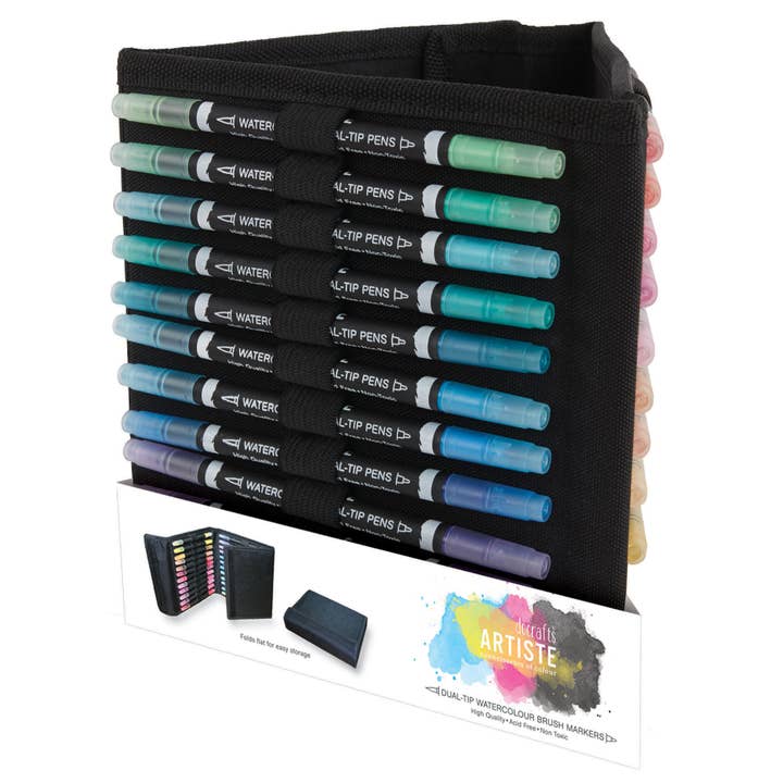 Artiste Watercolour Pencil Set 12 Pack With Paint Brush for wholesale by West Design Products