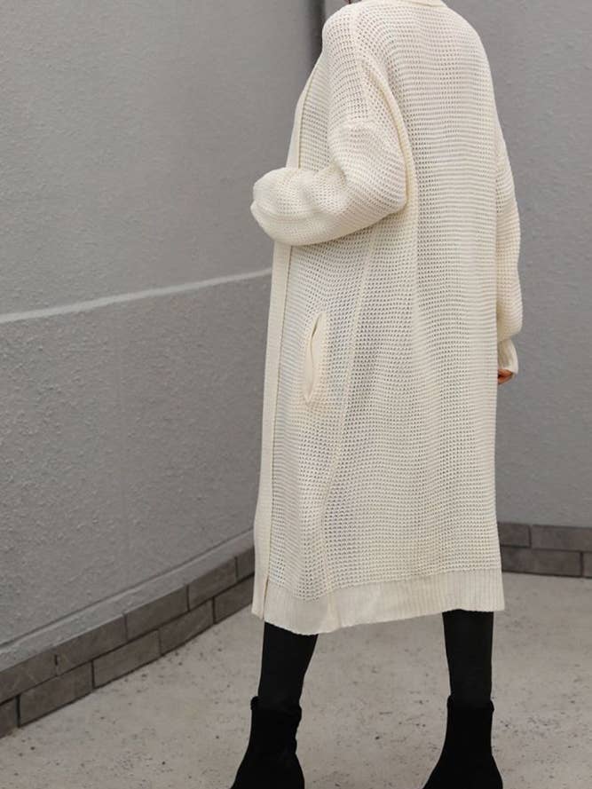 UNISHE - Vente Cardigan – femme - Cardigans ouverts longs unis MY0213