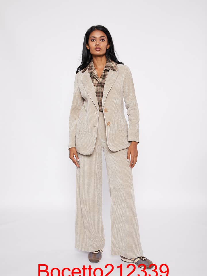 Corduroy Blazer Set for wholesale by Bocetto