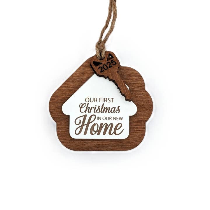 The Little Ornament Shop - Wholesale Ornament - 2024 First Christmas in Our New Home Christmas Ornament, Agent Closing Gift For Seller, New Home Gift , Cute House Ornament