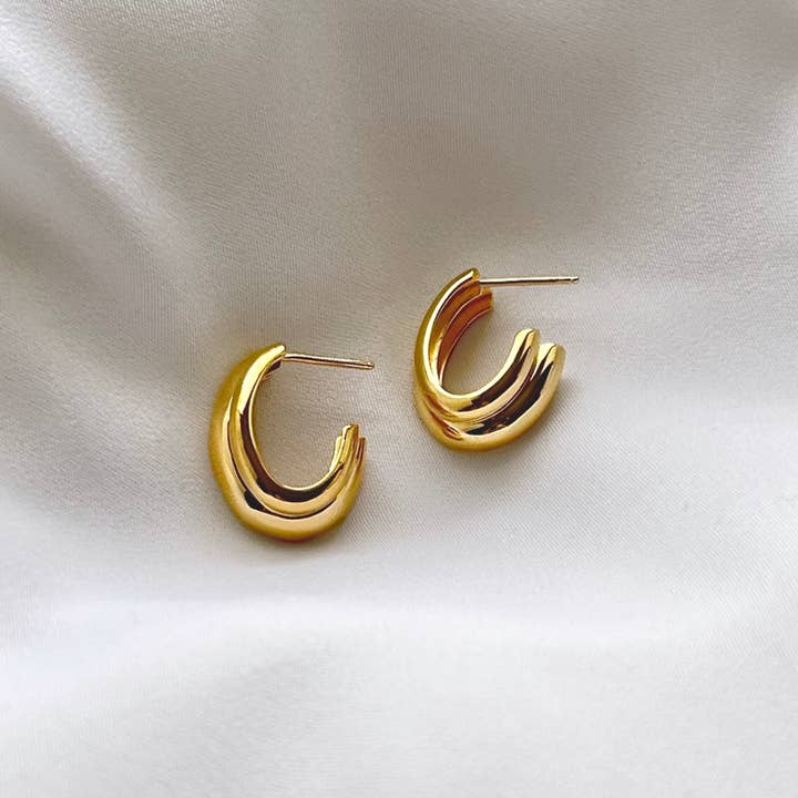 Love Lori Michelle Jewelry - Wholesale Hoop Earrings - Aura Double Oval Hoop Earrings5