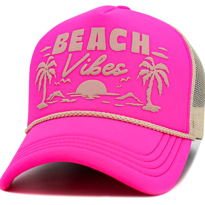 KBETHOS - Wholesale Trucker Hat - Women's - Beach Vibes Foam Trucker Mesh Cap2