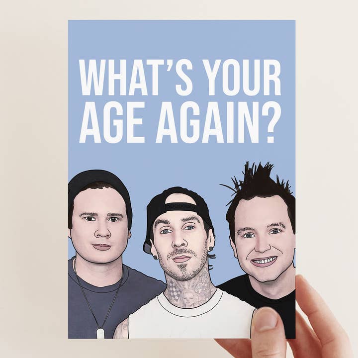 Biglietto di compleanno Blink 182 per la vendita all'ingrosso da parte di Bonne Nouvelle