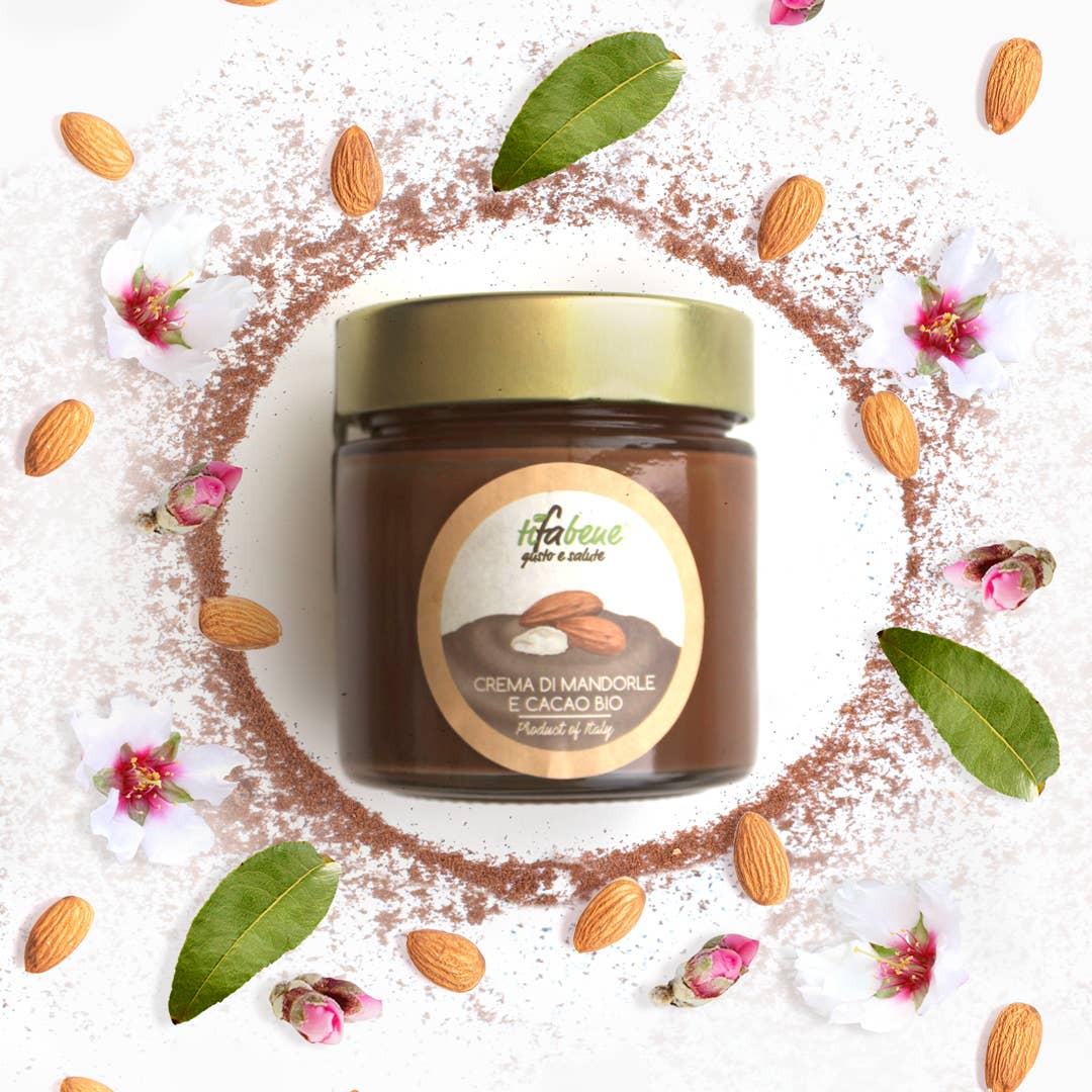 Le deliziose pasticceria sas Ti fa bene bio - Wholesale Nut Butter - Crema spalmabile di mandorle e cacao biologica Greedy4