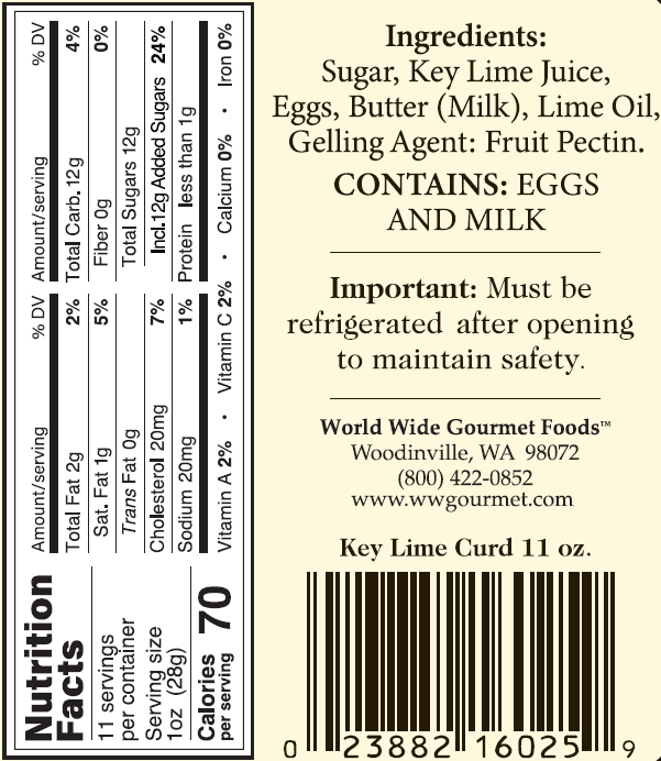 World Wide Gourmet Foods, Inc. - Wholesale Jam/Jelly - Key Lime Curd (Short Shelf Life BB 06/08/2026)3