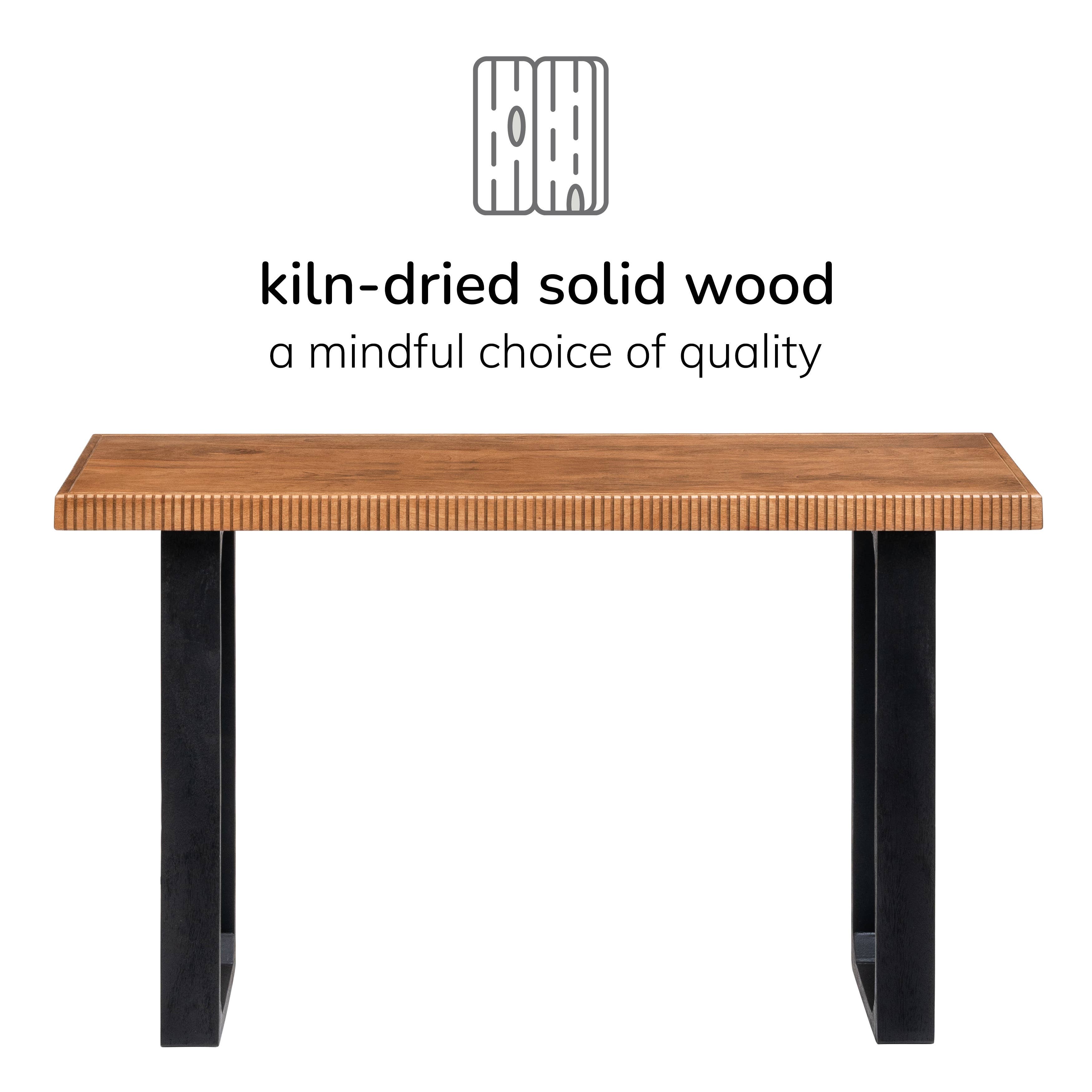 MH London - Vente Sous-main - Bureau d'ordinateur en bois massif Ancona27