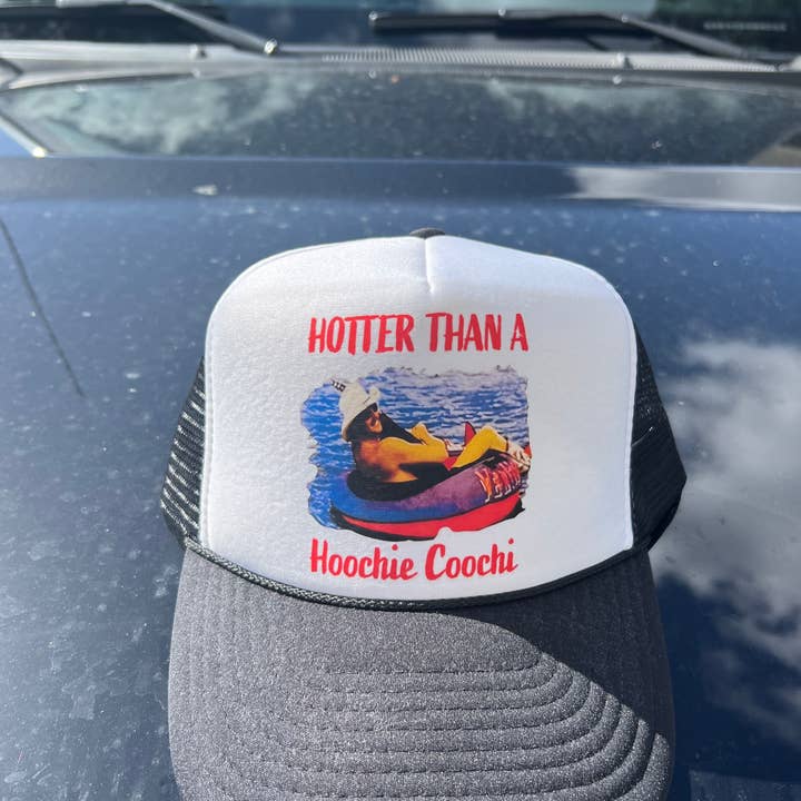 Hotter Than a Hoochie Coochie Trucker Hat for wholesale by TF