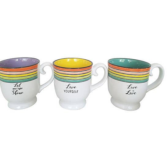 Kärlek är kärlek 17oz mugg, 3 Asst för wholesale av Blue Sky Clayworks