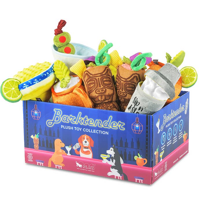 Barktender Collection 15st Set med display för wholesale av P.L.A.Y. Pet Lifestyle and You