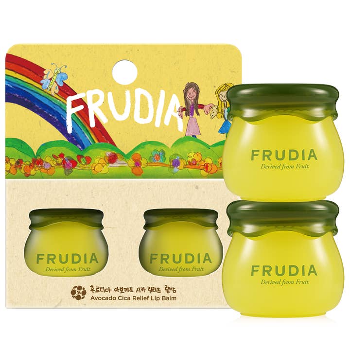FFDELBDU020 Frudia Avocado Cica Relief Läppbalsam Duo för wholesale av TRENDING CORPORATE