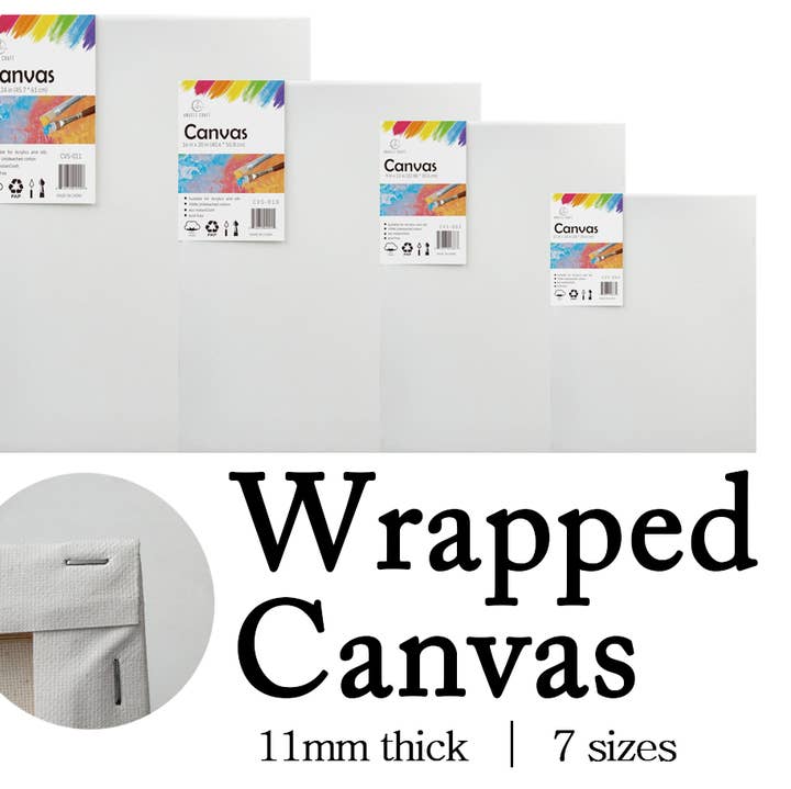 Tela esticada em madeira, 1 unidade (várias opções de tamanho) por atacado de Angels Craft