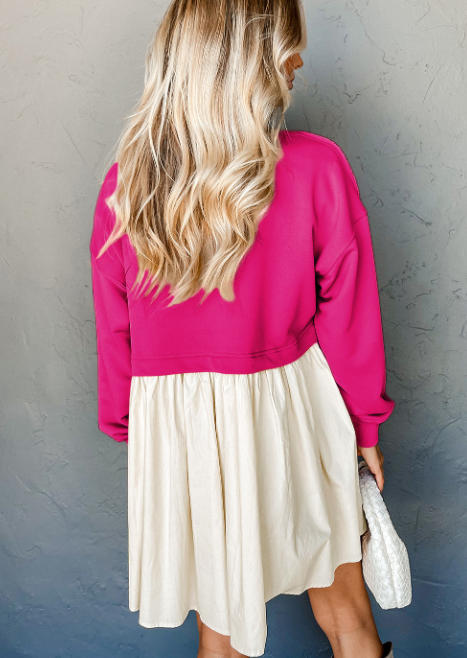 Lovesoft - Wholesale Dress - Women's - Pale Khaki Sweatshirt Poplin Mini Dress6