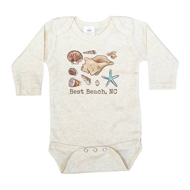 KUNDENSPEZIFISCHES Strand-Souvenir Sommer-Babykleidung Küstenschalen für den Großhandel von Barefoot Baby