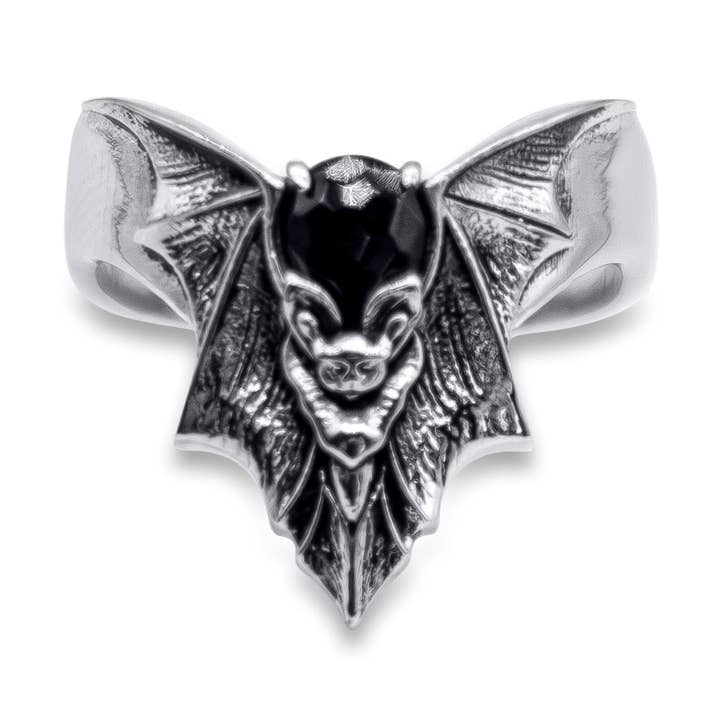 Nightfall Obscura Bat Ring for wholesale by Mysticum Luna