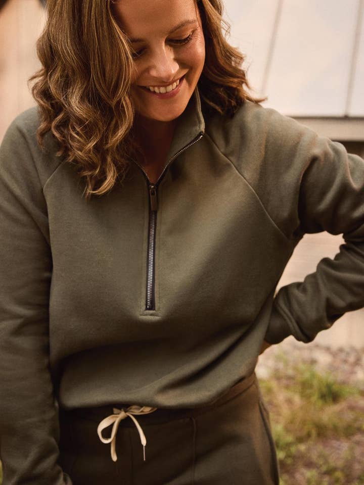 Wayfarer sweatshirt - Moss for wholesale on Faire