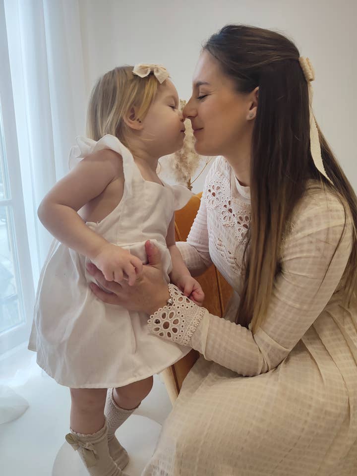 Petiteaude - Venta al por mayor Vestido - Niños - Vestido de delantal de bautizo para niña con flores de primavera y verano para niñas10