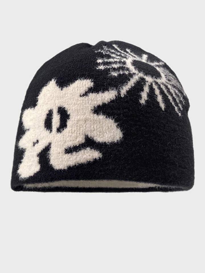 Winter Soft Jacquard Warm Knit Beanie Hat DP25G731 for wholesale by Dipped Shop