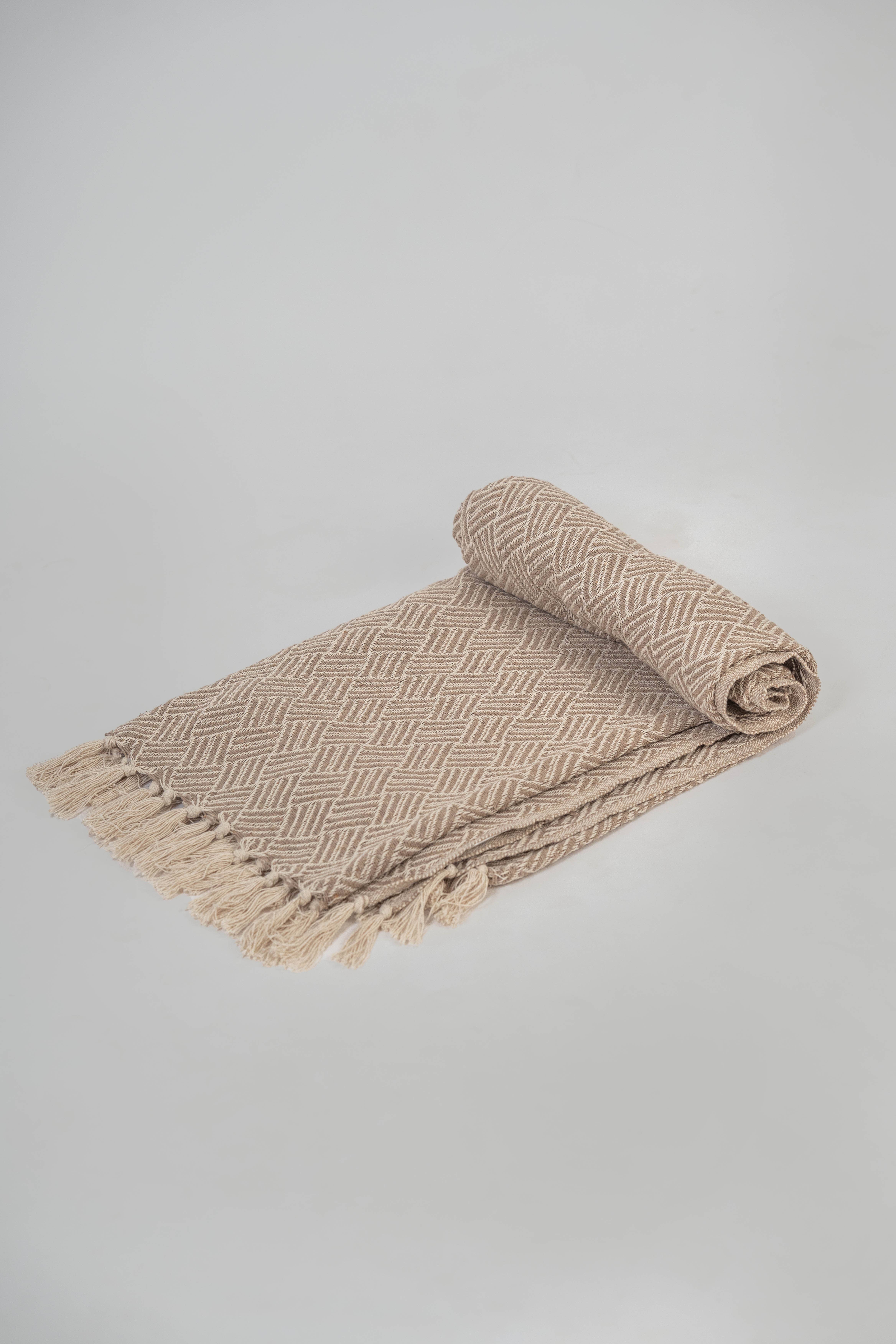 Atolia Designs - Wholesale Throw blanket - Soft-recycled Handwoven Throws - Mustard