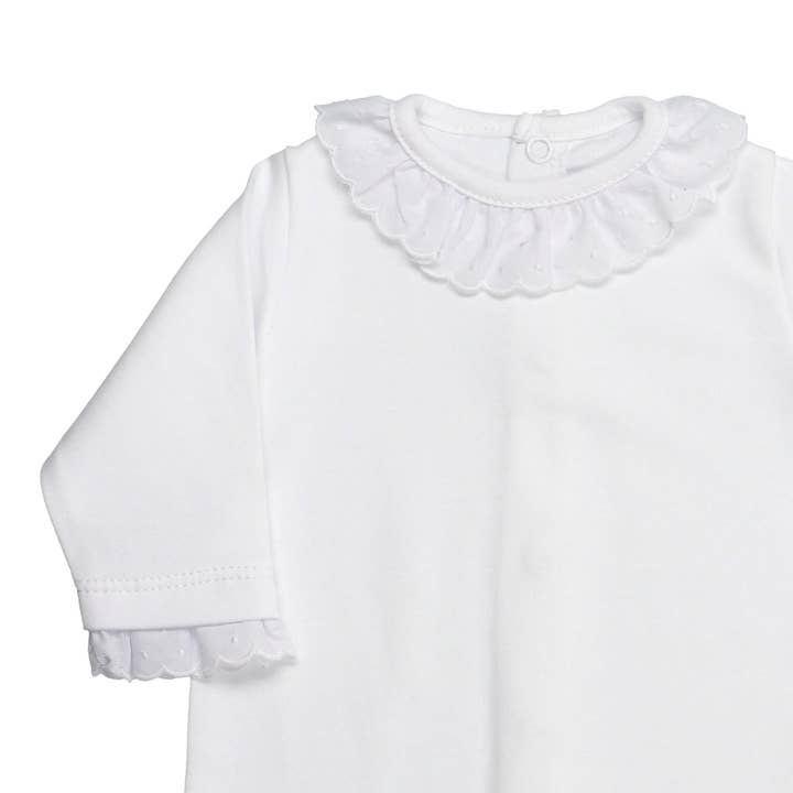 Bean Baby Clothes - Wholesale Jumpsuit - Baby - BabyGrow with Lace Collar made in Cotton