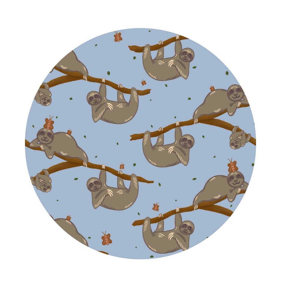 Jungle Jams – Großhandel Schlafanzug – Baby – Faultier Baby Reißverschluss-Pyjama1