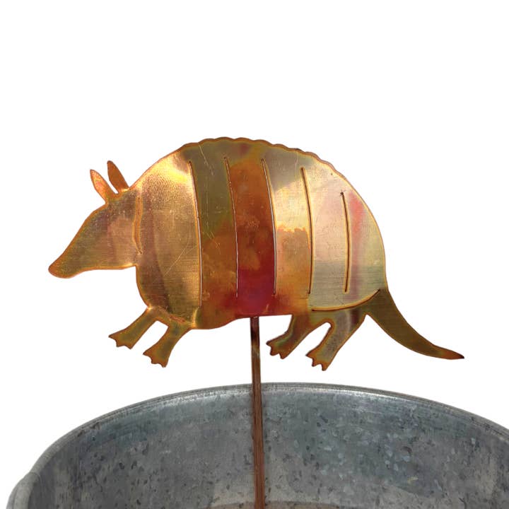 Clever Goods by Annabelle Noel Designs - Wholesale Garden/Lawn Stake - *NEW* Natural Copper Armadillo0