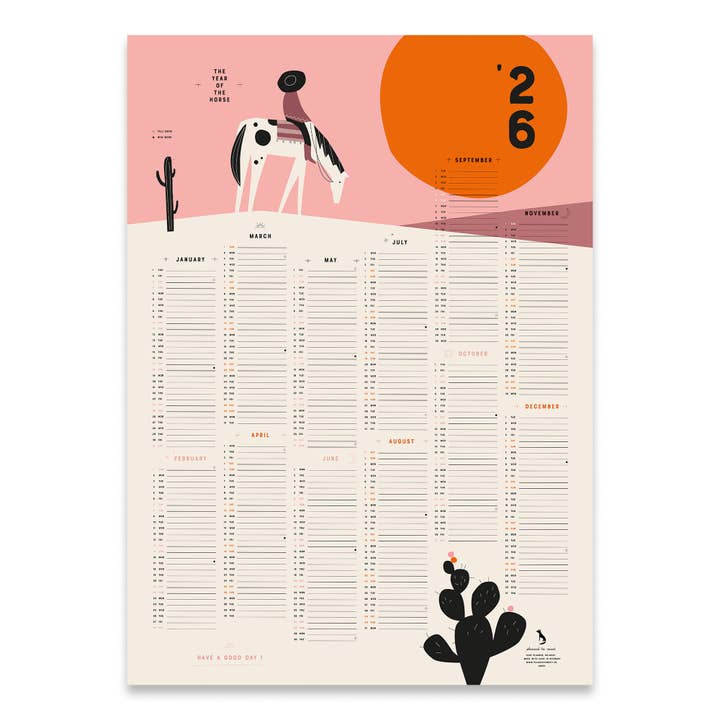 pleased to meet GmbH - Wholesale Calendar - Jahresplaner 2026
