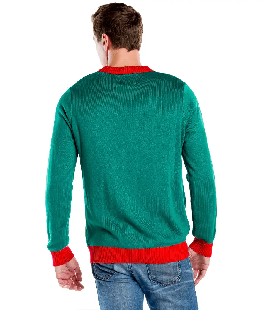 Tipsy Elves - Wholesale Knit Sweater - Men's - Santa's Coming Sweater - Men's Funny Christmas Sweater1