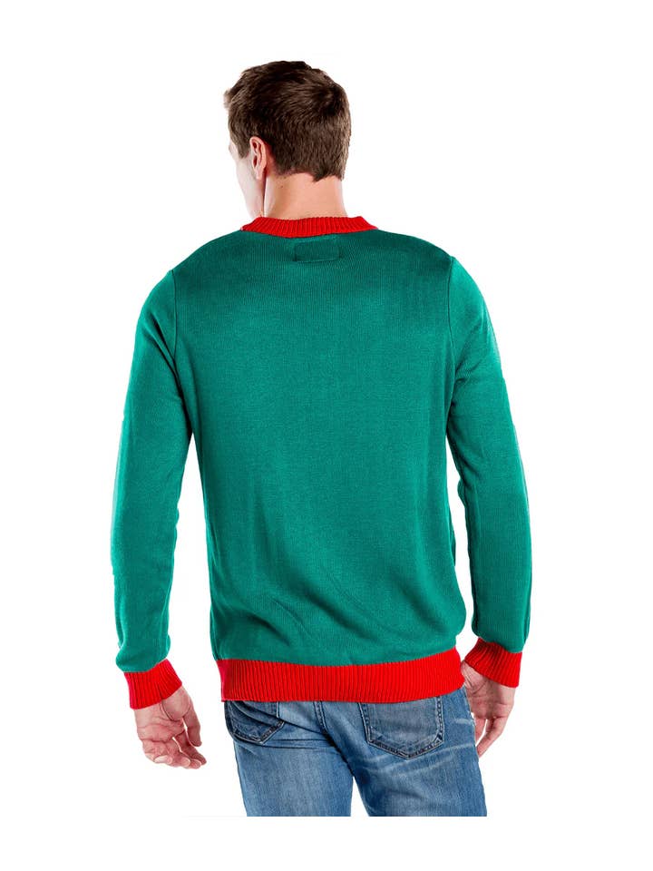 Tipsy Elves - Wholesale Knit Sweater - Men's - Santa's Coming Sweater - Men's Funny Christmas Sweater1