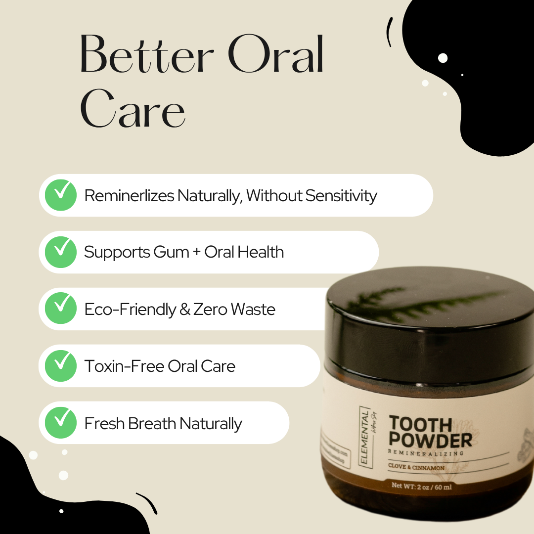 Elemental Wellness | Soap & Toxin-Free Living - Wholesale Toothpaste - Remineralizing Tooth Powder | Fluoride-Free Oral Care2