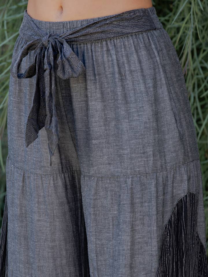 Young Threads - Wholesale Pants - Women's - Rustic Bohemian: Side Paneled Patchwork Pants (New Color)9