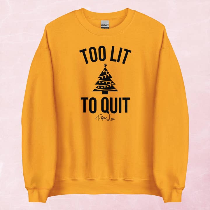 Sudadera Gráfica con Cuello Redondo "Demasiado Encendido para Rendirse" para venta al por mayor de Piper Lou Collection