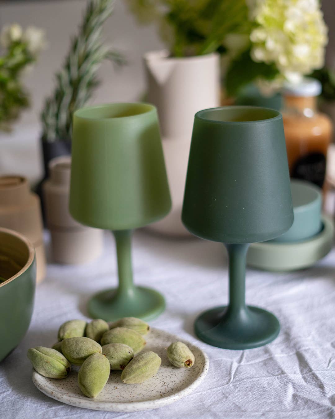porter green | style + sustainability - Wholesale Wine glass - USA: Sage + Olive | Swepp |Silicone Unbreakable Wine Glasses8