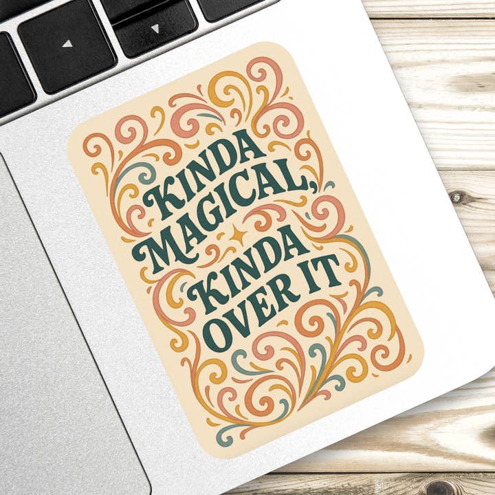 Un po' magico, un po' stanco adesivo per la vendita all'ingrosso da parte di Whit's Up Shop